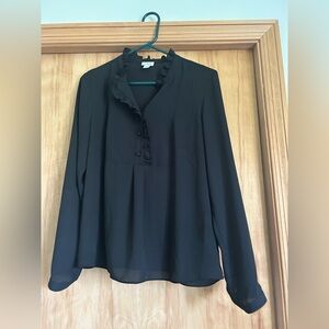 Jcrew Black Blouse 8